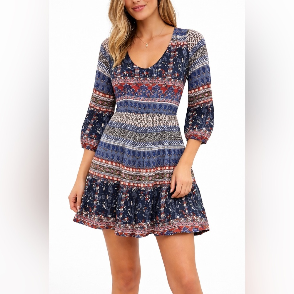 Hollister Prairie Boho Flare Dress XS